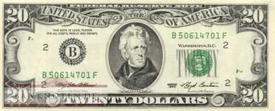 USA - 20  Dollars (#493-B_UNC)