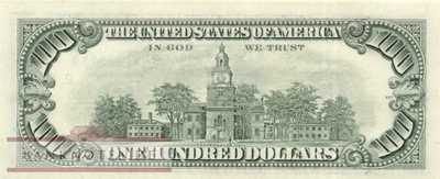 USA - 100  Dollars (#495-B_UNC)