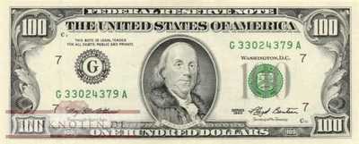 USA - 100  Dollars (#495-G_UNC)
