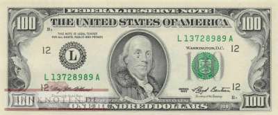 USA - 100  Dollars (#495-L_UNC)