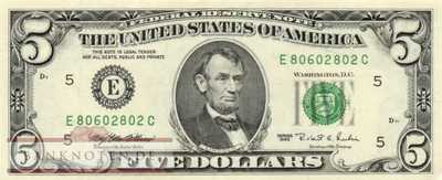 USA - 5  Dollars (#498-E_UNC)