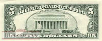 USA - 5  Dollars (#498-H_UNC)