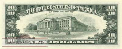 USA - 10  Dollars (#499-D_UNC)