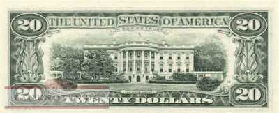 USA - 20  Dollars (#500-L_UNC)