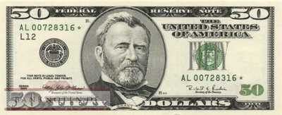 USA - 50  Dollars - Ersatzbanknote (#502-L-R_UNC)