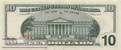 USA - 10  Dollars (#511-A_UNC)