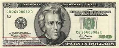 USA - 20  Dollars (#512-B_UNC)