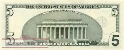 USA - 5  Dollars (#517b-L_UNC)