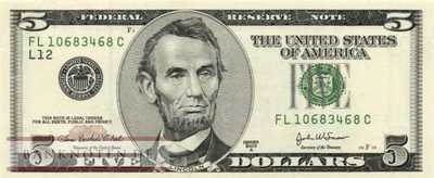 USA - 5  Dollars (#517b-L_UNC)