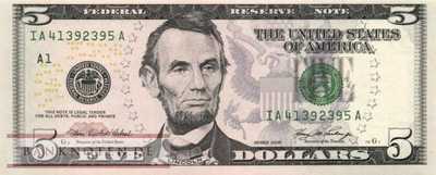 USA - 5  Dollars (#524-A_UNC)