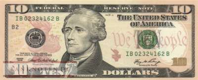 USA - 10  Dollars (#525-B_UNC)