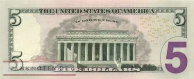 USA - 5  Dollars (#539-K_UNC)