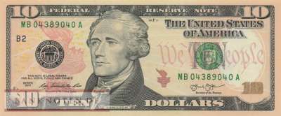 USA - 10  Dollars (#540-B_UNC)