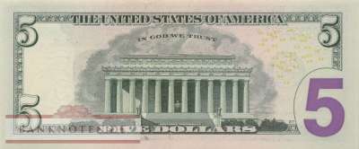 USA - 5  Dollars - Ersatzbanknote (#545A-E-R_UNC)