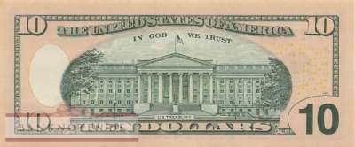 USA - 10  Dollars - Ersatzbanknote (#545Ba-B-R_UNC)