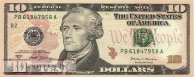 USA - 10  Dollars (#545Ba-B_UNC)