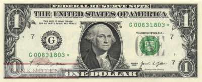 USA - 1  Dollar - Replacement (#549-G-R_UNC)