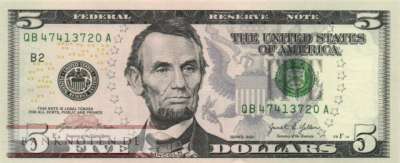USA - 5  Dollars (#551-B_UNC)