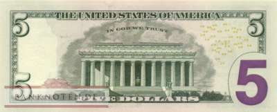 USA - 5  Dollars (#551-L_UNC)
