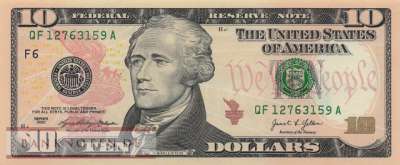 USA - 10  Dollars (#552-F_UNC)