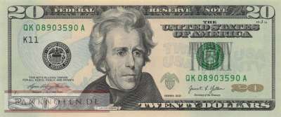 USA - 20  Dollars (#553-K_UNC)