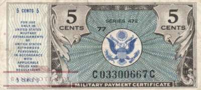 USA - 5  Cents (#M15_VF)