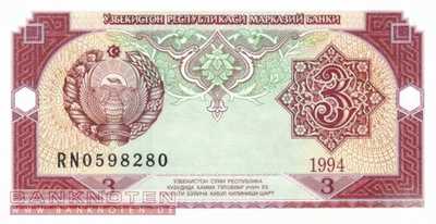 Uzbekistan - 3  Sum (#074a-1_UNC)