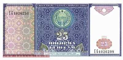 Uzbekistan - 25  Sum (#077_UNC)