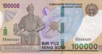 Uzbekistan - 100.000  Sum (#086_UNC)