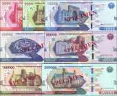 Usbekistan: 2.000 - 200.000 Sum (7 Banknoten SPECIMEN)