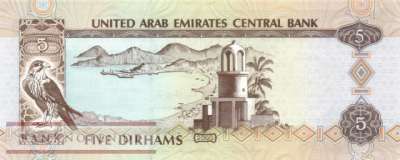 Unites Arab Emirates - 5  Dirhams (#019a_UNC)