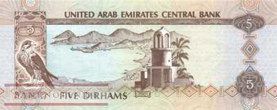 Unites Arab Emirates - 5  Dirhams (#019b_UNC)