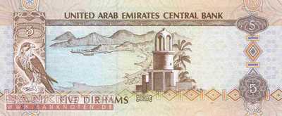 Vereinigte Arabische Emirate - 5  Dirhams (#019c_UNC)