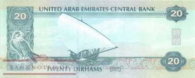 Unites Arab Emirates - 20  Dirhams (#021c_UNC)