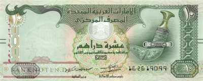 Vereinigte Arabische Emirate - 10  Dirhams (#027d_UNC)