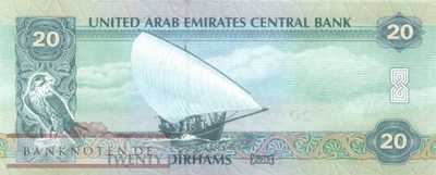 Vereinigte Arabische Emirate - 20  Dirhams - Ersatzbanknote (#028bR_UNC)
