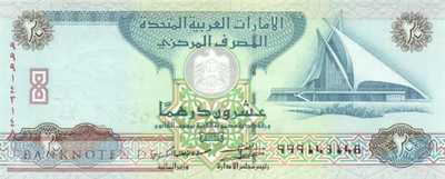 Unites Arab Emirates - 20  Dirhams - Replacement (#028bR_UNC)