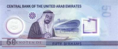Vereinigte Arabische Emirate - 50  Dirhams (#035_UNC)