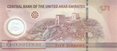 Vereinigte Arabische Emirate - 5  Dirhams (#036c_UNC)
