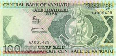 Vanuatu - 100  Vatu (#001a_UNC)