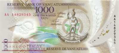 Vanuatu - 1.000  Vatu - Polymer (#013a_UNC)