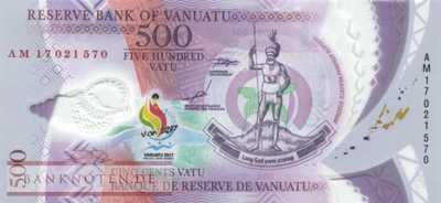 Vanuatu - 500  Vatu - Polymer - South Pacific Games (#020_UNC)