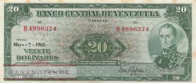 Venezuela - 20  Bolivares (#043c_VF)