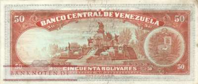 Venezuela - 50  Bolivares (#047f_VF)