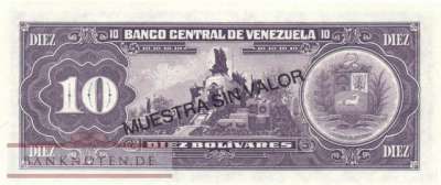 Venezuela - 10  Bolivares - SPECIMEN (#061cS_UNC)