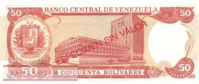 Venezuela - 50  Bolivares - SPECIMEN (#065gS_UNC)