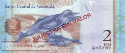 Venezuela - 2  Bolivares - SPECIMEN (#088aS_UNC)