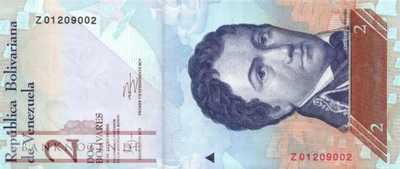 Venezuela - 2  Bolivares - Ersatzbanknote (#088dR_UNC)