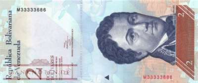 Venezuela - 2  Bolivares (#088e_UNC)
