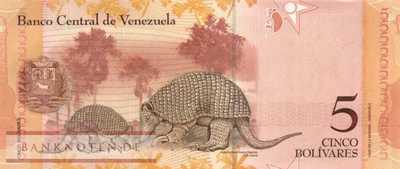 Venezuela - 5  Bolivares - Replacement (#089aR_UNC)